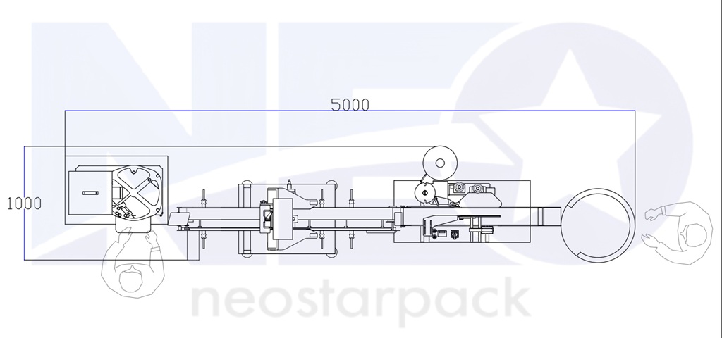 自動化生産ラインレイアウト図